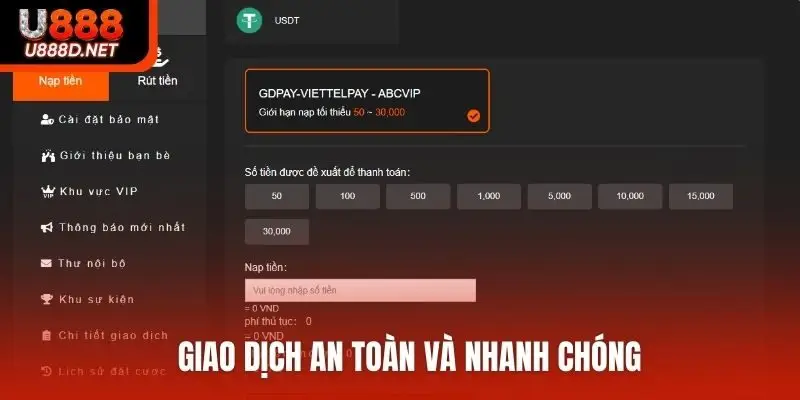Giao dịch an toàn và nhanh chóng