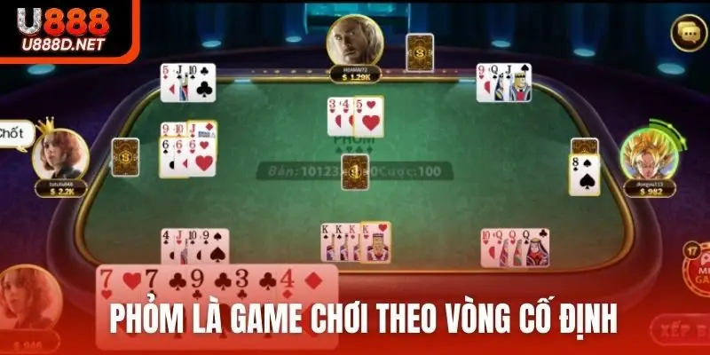 Phỏm là game chơi theo vòng cố định